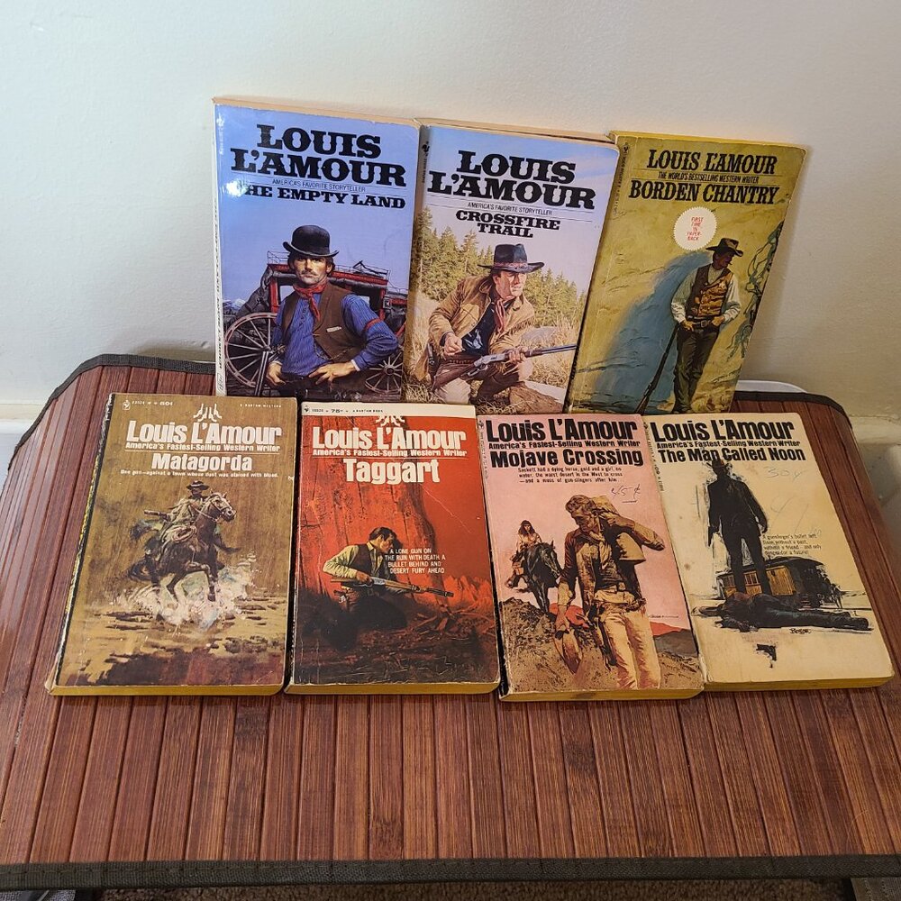 Seven Vintage Louis L'Amour Western  Novels